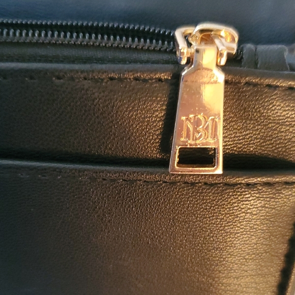 Badgley Mischka Black Quilted Mini Bag with Gold Chain - Picture 10 of 16